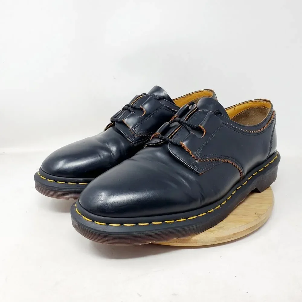 Dr Martens 1461 Ghillie Shoes Mens 10 Black‎ Academia Punk Lace Up Oxford Shoes